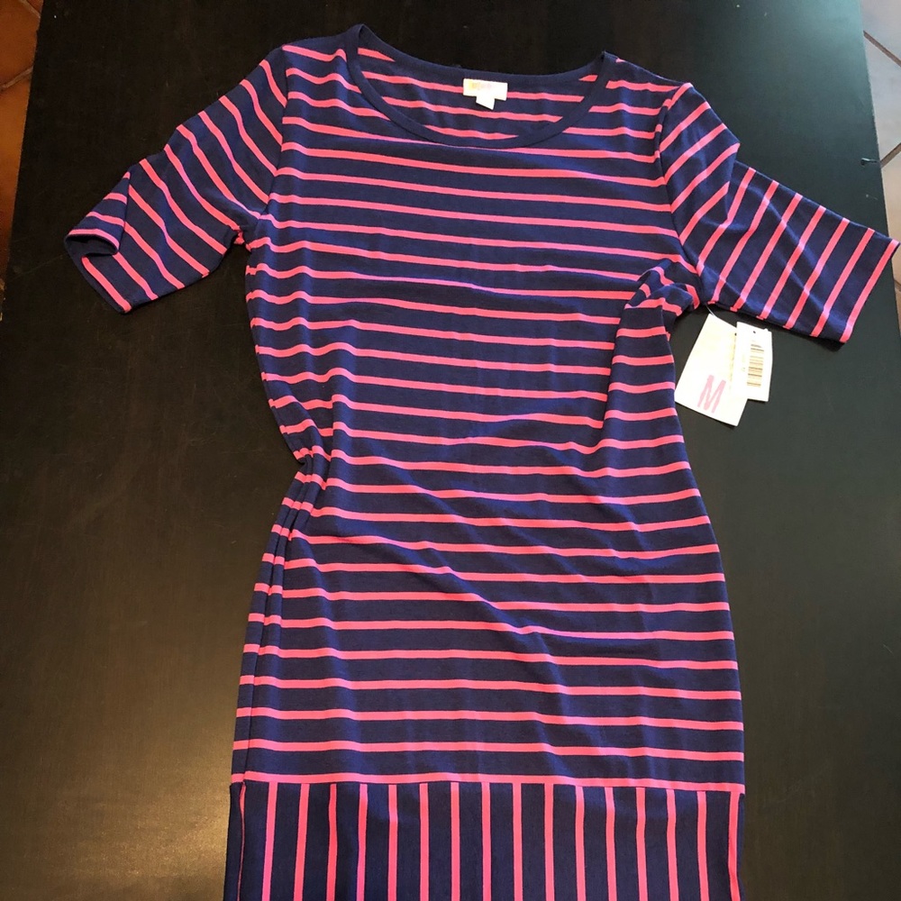 Beautiful Navy and Pink Julia Dress